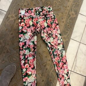 Terez Rose Garden Print Leggings